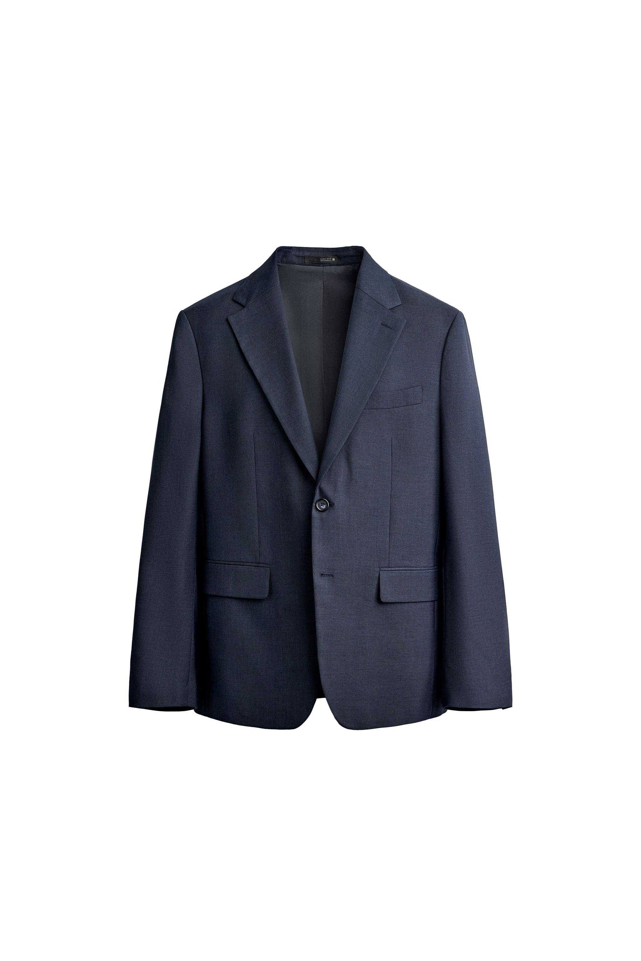 REGULAR FIT PLAID SUIT JACKET